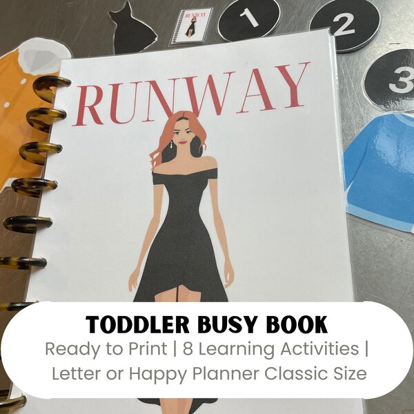 Busy Book for Toddler Learning-"Runway Magazine," "The Book" from "The Devil Wears Prada" (Printable)