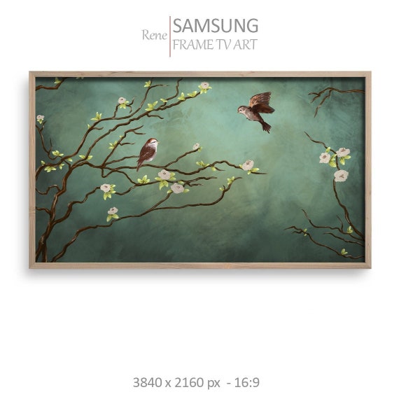 Samsung Frame TV Art 4K Wallpaper Background / gift : Almond - Etsy