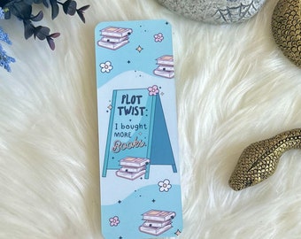 Plot Twist Bookmark | Bookworm Gift | Cute Bookmark | Spicy Romance Fiction Reader | Booktok Bookish Merch | Book Lover | Book Club Gift