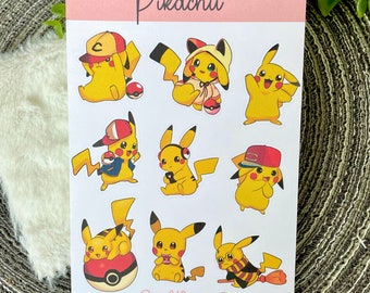 Adesivi Pokemon My Collect Mini adesivo Pikachu dal Giappone -  Italia