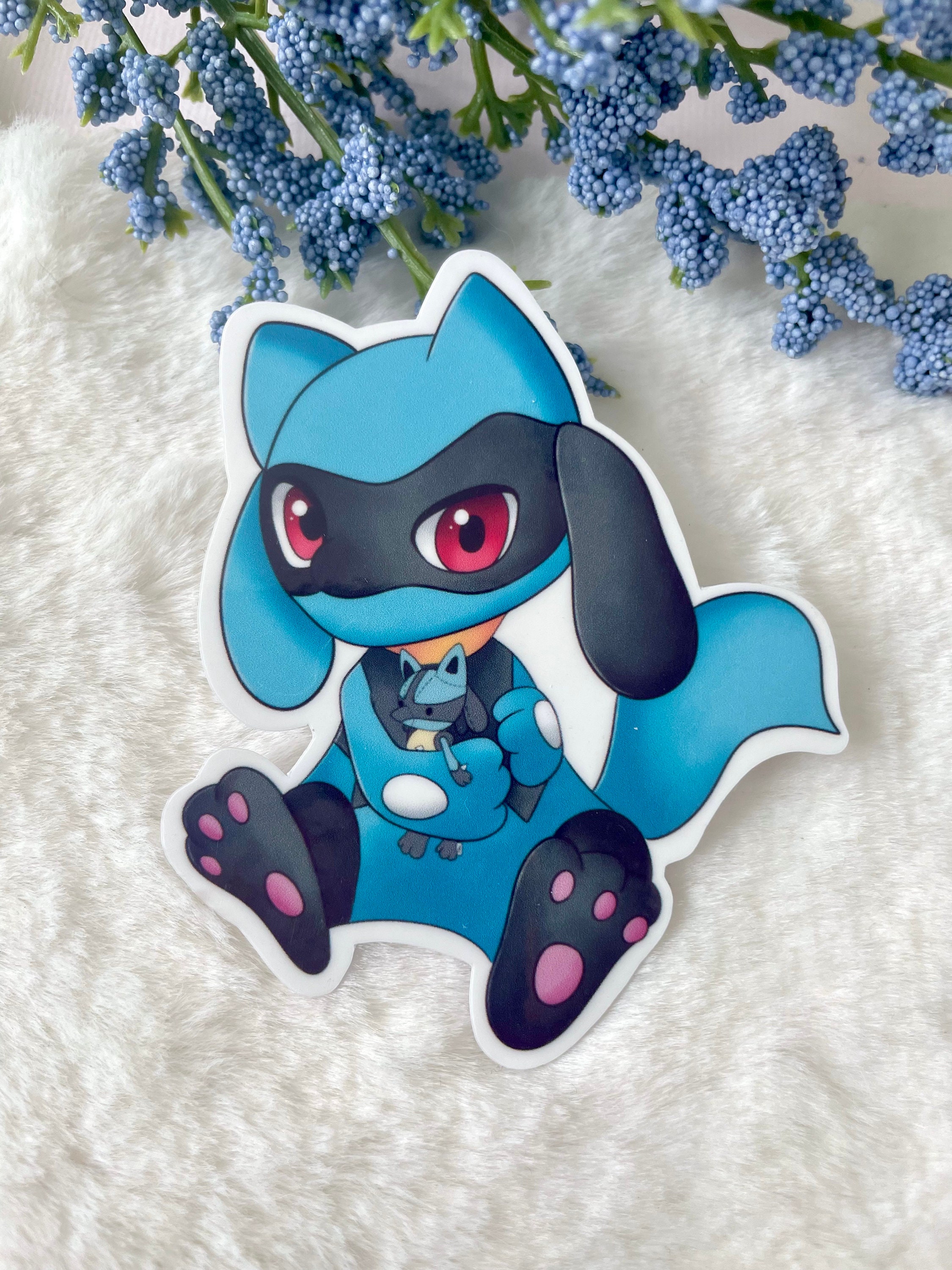 Shiny Mega Lucario Vinyl Sticker