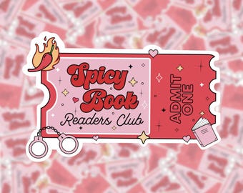 Sticker club de lecture épicé de Zazzle.be Liste d'envies Vous avez des idées ? Smut Fantasy Reader | Cadeau rat de bibliothèque | Bouteille d'eau Kindle | Romantisme, ennemis des amoureux | Cadeau club de lecture