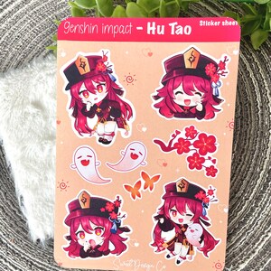 ♥ Boo Tao ♥ Hu Tao Ghost Sticker, Genshin Impact,  Sticker by Colchetos