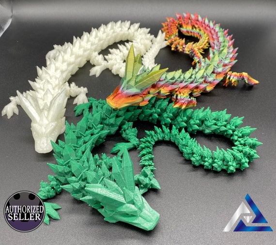 Fidget Dragon Stress Relief 3D Printed Mystery Dragon Design by Cinderwing3D