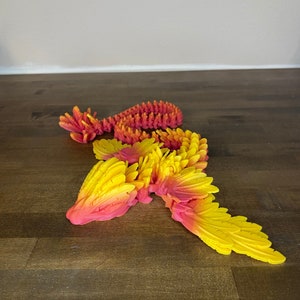 Articulating Flying Serpent | 3D Printed Moveable Dragon | Flying Dragon | Articulated Dragon | Fidget Toy | Flexi Toy | Mothers Day Gift