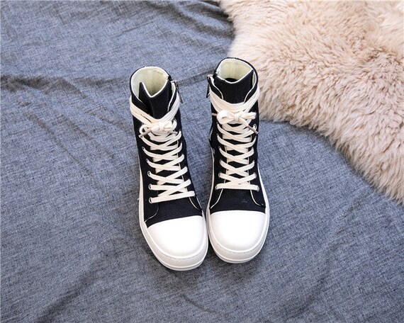 zip up sneaker boots