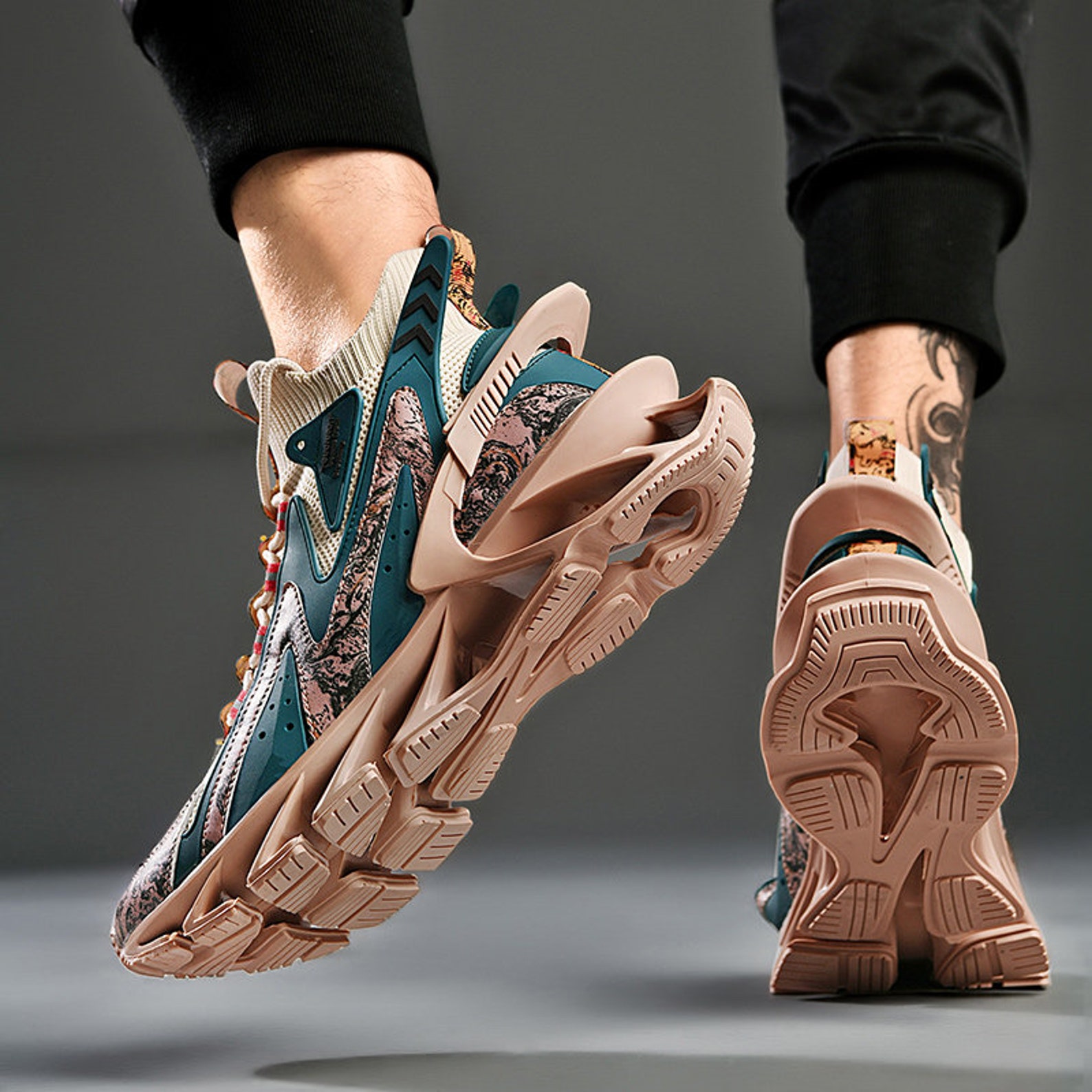 Luxury Tennis Shoes Platform Shoes Casual Tennis Great Deal Etsy