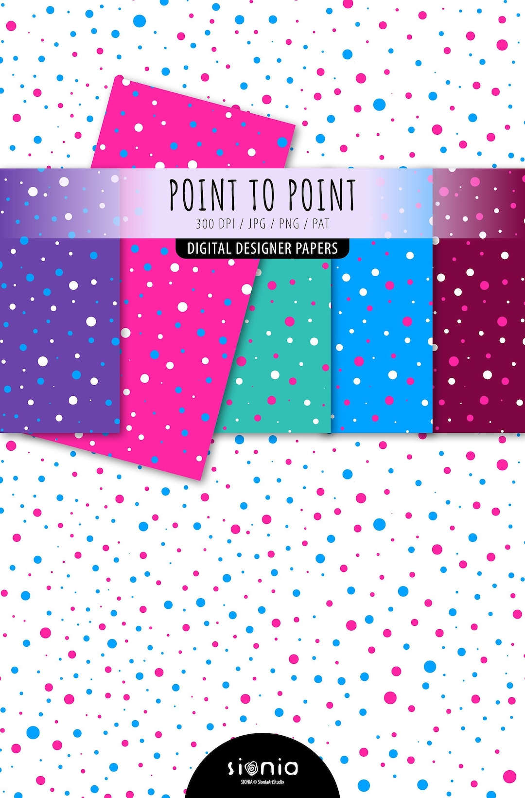 Point To Point Pattern Point to Point Digital Paper I Seamless Fabric Pattern | Polka Dot ...