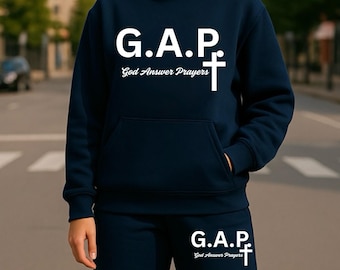 God Answer Prayers Sweatshirt & Sweatpants Set: Christian Loungewear Gift