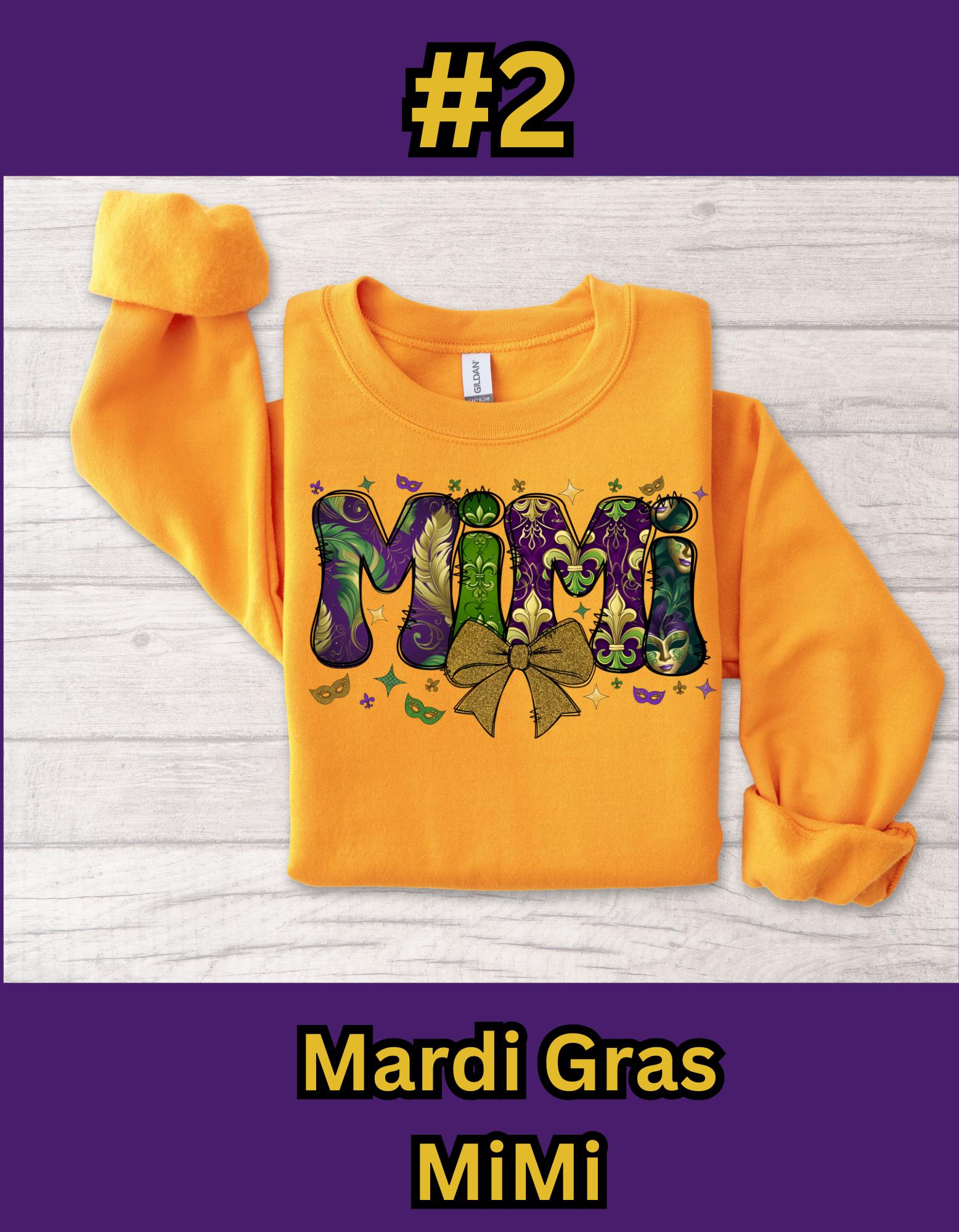 Mardi Gras Sweatshirt, DTF Lustiges Mardi Gras, Karnevalsliebhaber Shirt, Nola Shirt, personalisierter Artikel, Partygeschenk, Geschenk für sie, Geschenk für ihn,
