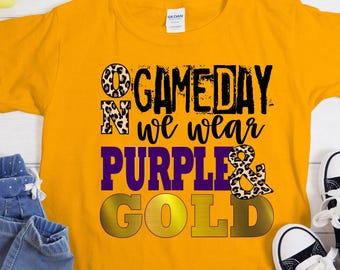 Purple and Gold Gameday Shirt, Team Spirit Tee
