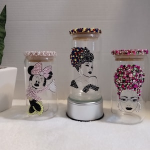 Taza de café de vidrio, taza para beber fría, Bling, regalos personalizados, regalos personalizados, favor de fiesta, regalo para ella, regalos de cumpleaños,