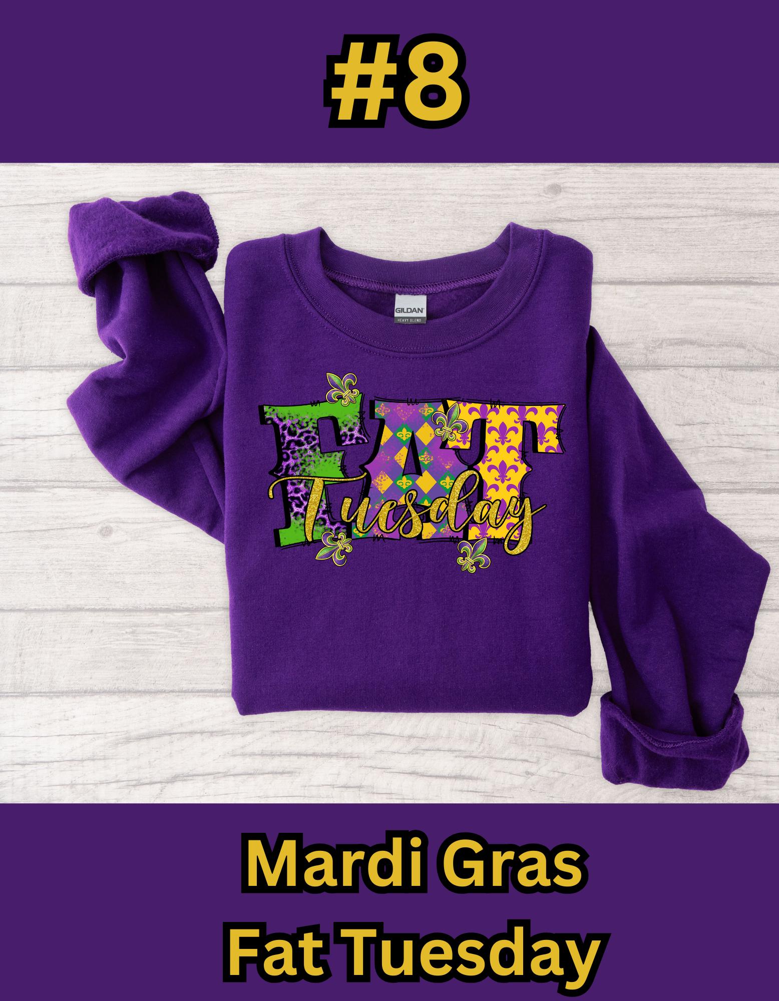 Mardi Gras Sweatshirt, DTF Lustiges Mardi Gras, Karnevalsliebhaber Shirt, Nola Shirt, personalisierter Artikel, Partygeschenk, Geschenk für sie, Geschenk für ihn,