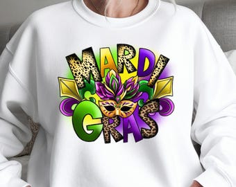 Mardi Gras Mama Sweatshirt: New Orleans Party Tee, NOLA