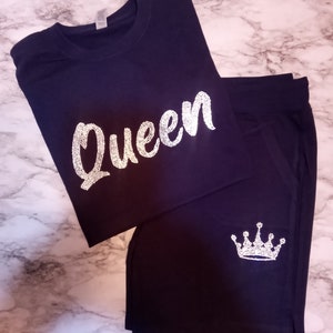 Bling 2piece short sets, Personalize gifts, custom gifts, birthday gifts, party favor, gift for her, clothing, t-shirts