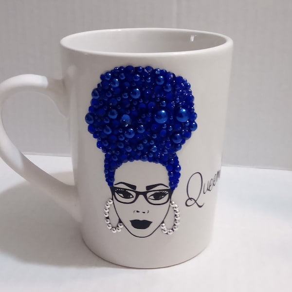 Grace"- Queen Bling Coffee Mug Purple Passion, Personalized mugs, custom mugs, birthday gifts, gift for her, bling mugs, Coffee mugs