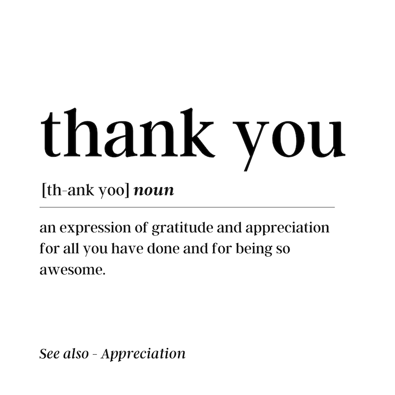 THANK DEFINITION AND MEANING visual data 3