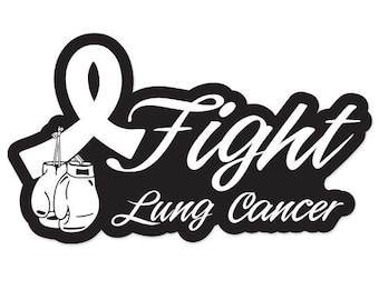 Fight Lung Cancer Vinyl Decal