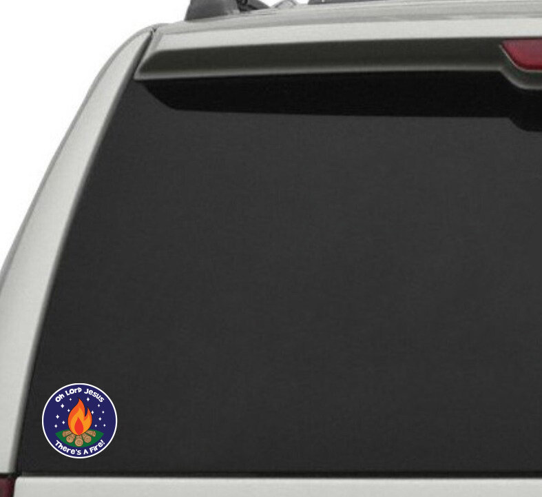 Lord Jesus There's a Fire Vinyl Decal Etsy