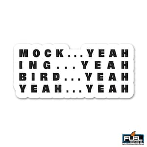 Mockingbird... Song Vinyl Decal