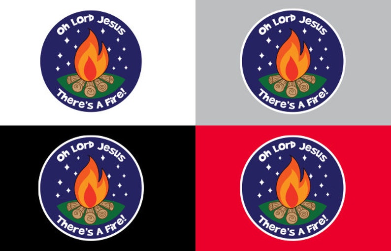 Lord Jesus There's a Fire Vinyl Decal Etsy