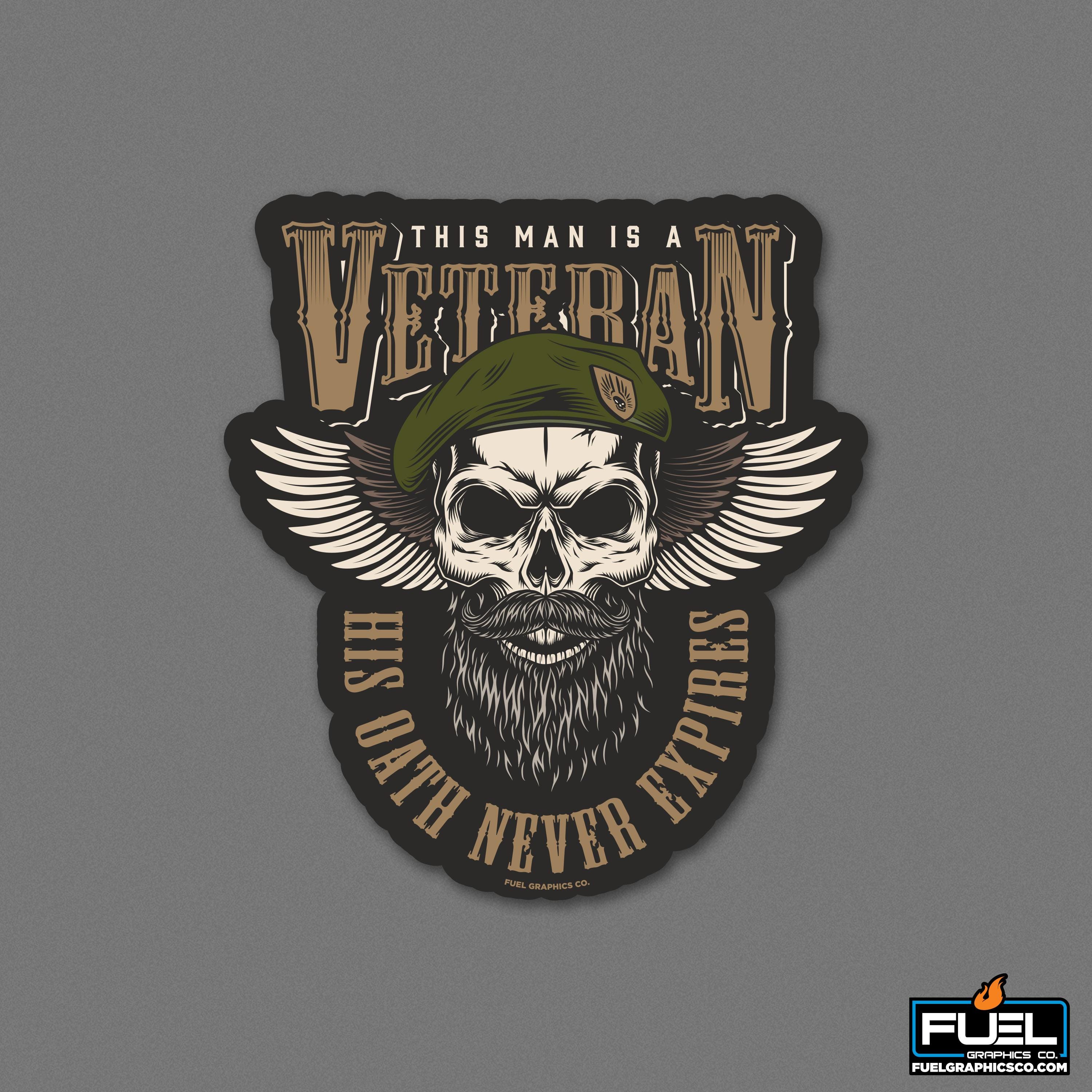 Wounded Veteran Sticker Veteran Vinyl Decal - Etsy