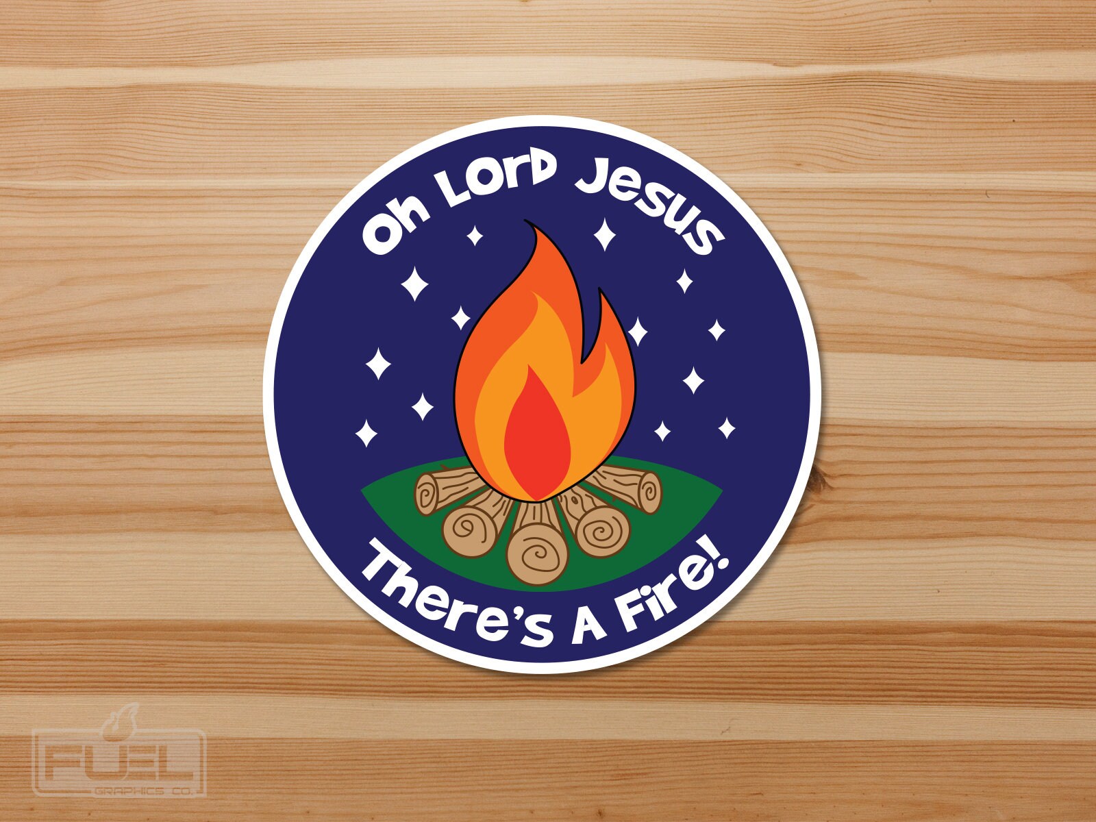 Lord Jesus There's a Fire Vinyl Decal Etsy