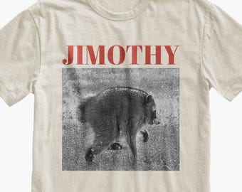 Jimothy Raccoon T-Shirt, Viral Seattle Trash Panda Retro Tee