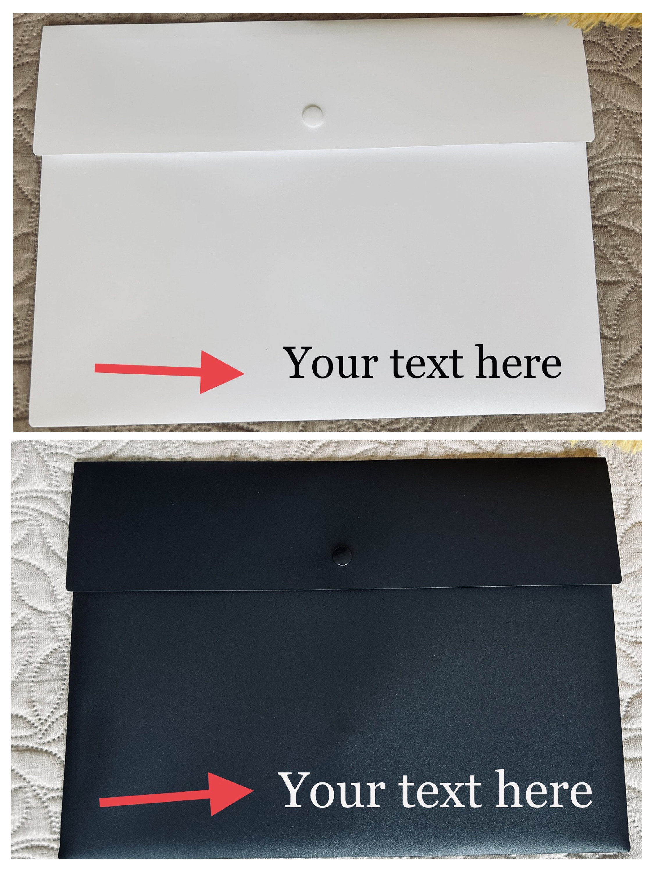 A4 White and Black Folders/documents Organiser/popper Files Wallets ...