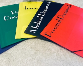 Personalized A4 Plastic Folder with Elastic Bands