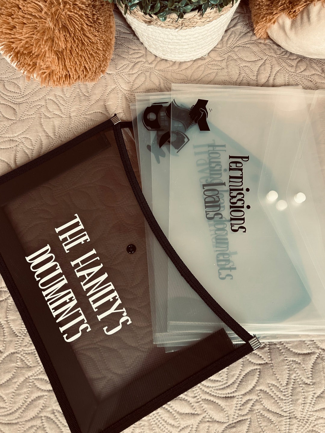 Personalisable Popper Wallet/plastic File Folder/document Folder With