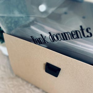 透明プラスチック製書類ウォレット A4+/ボタン留め/パーソナライズフォルダー/書類オーガナイザー/ホームオフィス収納