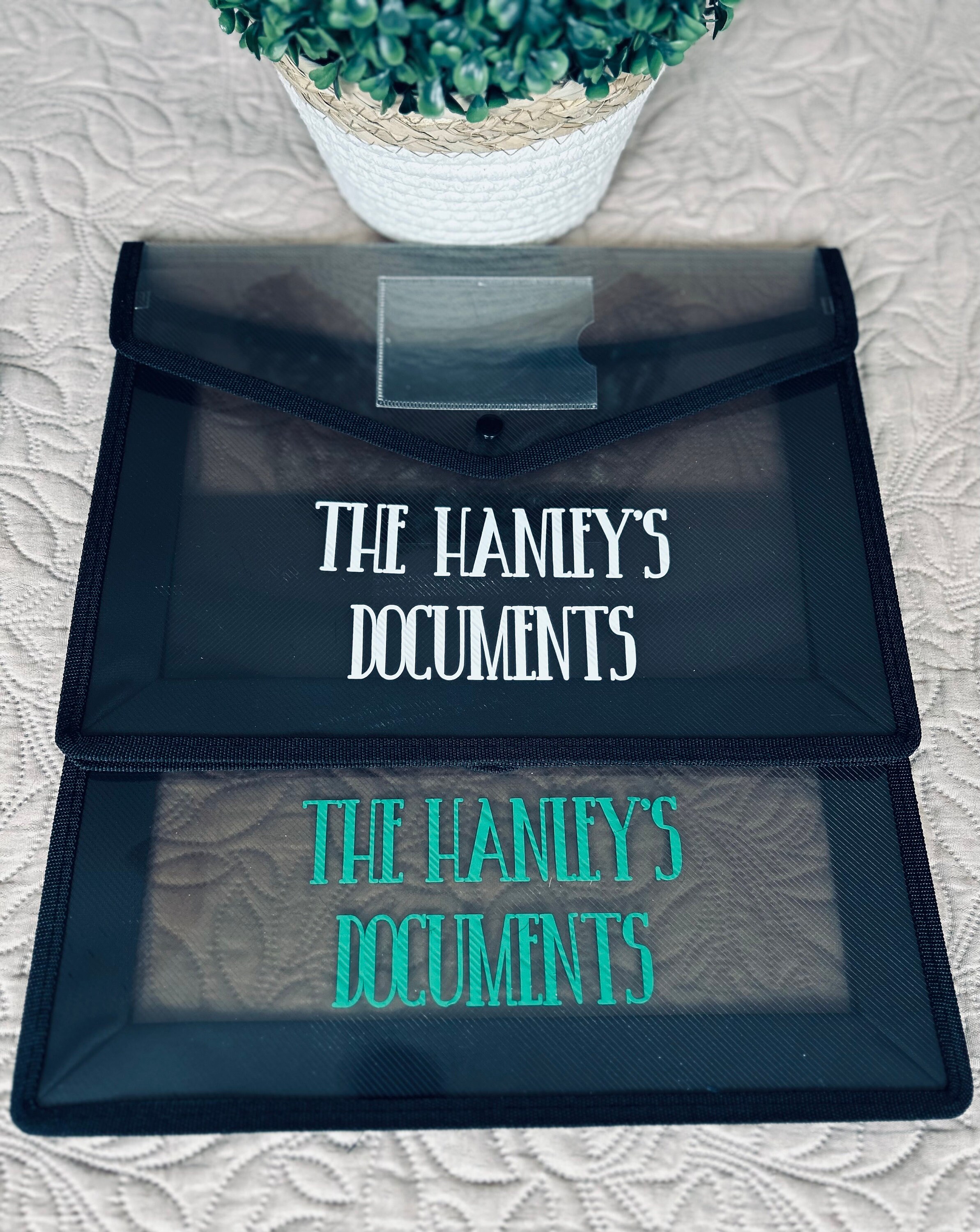 Personalisable Popper Wallet/plastic File Folder/document Folder With