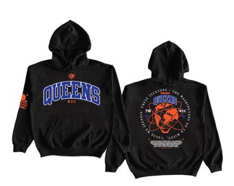 Official “Queens NYC” Unisex Black Hoodie
