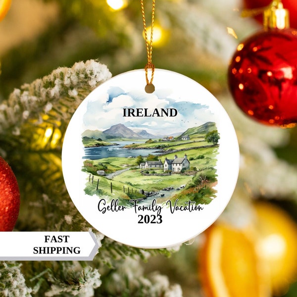 Ireland Christmas Ornament, Ireland Ornament, Christmas Ornaments,Ireland Custom Ornament,Personized Christmas Ornaments,Gifte-for Christmas