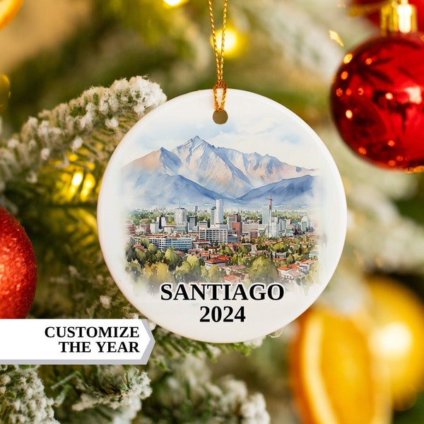 Santiago Christmas Ornament, Santiago Ornament, Christmas Ornaments, Santiago Custom Ornament, Personized Christmas Ornaments, Santiago