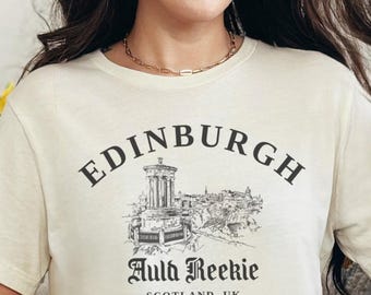 Edinburgh Shirt, Scottish gifts, Scotland Shirt, gaelic shirt, Scottish shirt, Scotland Travel, UK Vacation, Vintage Scotland, vacatio