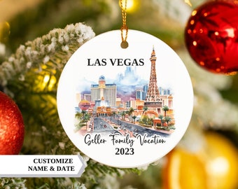 Vegas Vacation Christmas Ornament, Vegas Ornament, Christmas Ornaments, Vacation Ornament, Personized Ornaments, Christma, Las Vegas, Vegas