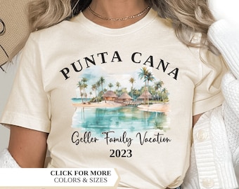 Punta Cana semestertröja, personlig semestertröja, familjesemestertröja, semestertröja, Punta Cana semester, Punta Cana skjorta, Punta Cana