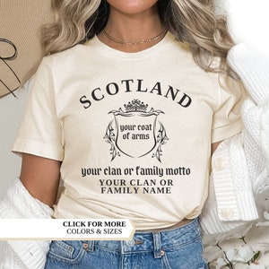 Schottland Wappen Shirt, Schottland Pullover, Vintage Schottland Shirt, gälisches Shirt, Scottish Shirt, benutzerdefiniertes Schottland Shirt, personalisiertes Geschenk