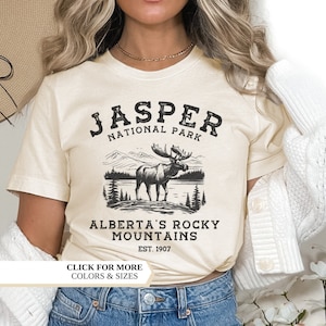 Jasper National Park Shirt, vacation shirt, vintage travel shirt, canadian rocky mountains, travel shirts, national park gifts, mountain