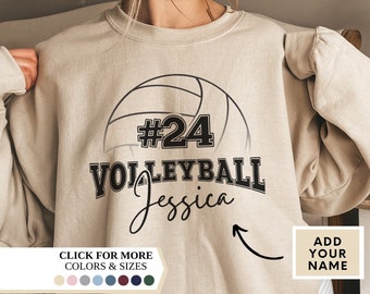 Custom Volleyball Sweatshirt, Personalized, custom graduate, high school college, college gifted, Class of 2024, volleyball mom, gifted