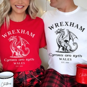Wrexham Shirt, Welsh Flag, Welsh Dragon, Vintage Shirt, Unisex Pullover, Wales Gifts, Welsh Flag Jumper, Football Shirt, Wrexham, Soccer