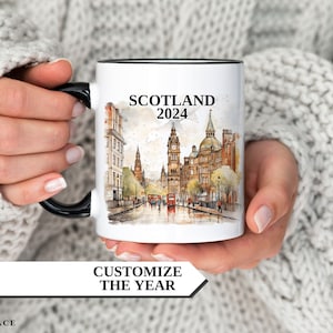 Scotland Mug, Personalized Scotland Coffee Mug, Scotland Custom Mug, Custom Gift Coffee Mug, Vacation Mug, Scotland Vacation, Travel Gift