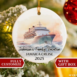 Jamaica Cruise Christmas Ornament, Jamaica Ornament, Jamaica Souvenir, Jamaica Custom Ornament, Jamaica Bauble, Jamaica Gift, Jamaica Cruise