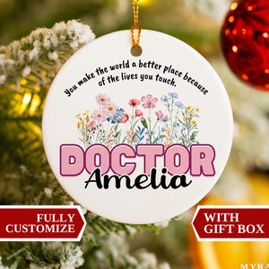 Doctor Personalized Gift, Doctor Gift, Doctor Ornament, New Doctor Gift, Custom Dr Gift, Physician Appreciation Gift, personalized doctor,Dr