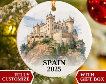 スペインのオーナメント、スペインのクリスマスオーナメント、クリスマスオーナメント、スペインのパーソナライズ、スペインのカスタムオーナメント、スペインのオーナメント、スペインのお土産ギフト