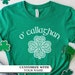 Custom St Patricks Day Shirt, St Paddys Day Tshirt, Custom Shamrock Shirt, Personalized Lucky Shamrock Shirt, Shamrock T-Shirt, Irish Shirt