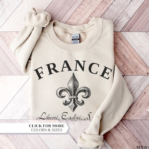 France Sweatshirt, Paris Sweatshirt, French gifts, France, French shirt, France Travel, Vintage France, vacations shirt, Christma,Paris Gift