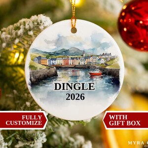 Dingle Ornament, Dingle Christmas Ornament, Christmas Ornaments, Dingle Custom, Dingle Personalized Ornament, Dingle Bauble, Dingle, Ireland